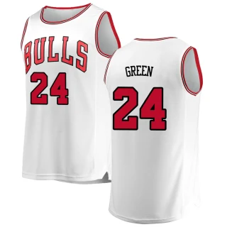 Youth Javonte Green Chicago Bulls White Fast Break Jersey - Association Edition