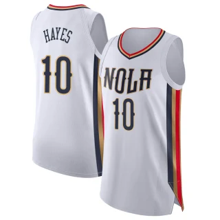 Youth Jaxson Hayes New Orleans Pelicans White Authentic 2021/22 City Edition Jersey