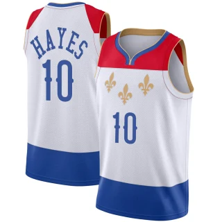 Youth Jaxson Hayes New Orleans Pelicans White Swingman 2020/21 Jersey - City Edition