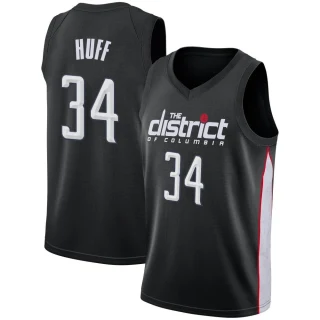 Youth Jay Huff Washington Wizards Black Swingman 2018/19 Jersey - City Edition