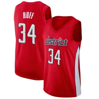 Youth Jay Huff Washington Wizards Red Swingman 2018/19 Jersey - Earned Edition