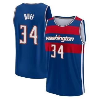 Youth Jay Huff Washington Wizards Royal Fast Break 2021/22 Replica City Edition Jersey