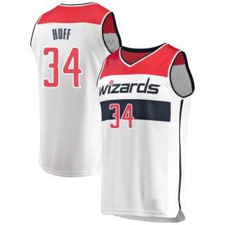Youth Jay Huff Washington Wizards White Fast Break Jersey - Association Edition