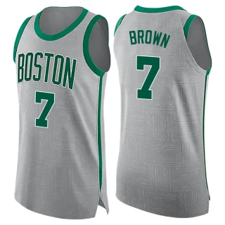 Youth Jaylen Brown Boston Celtics Brown Swingman Gray Jersey - City Edition