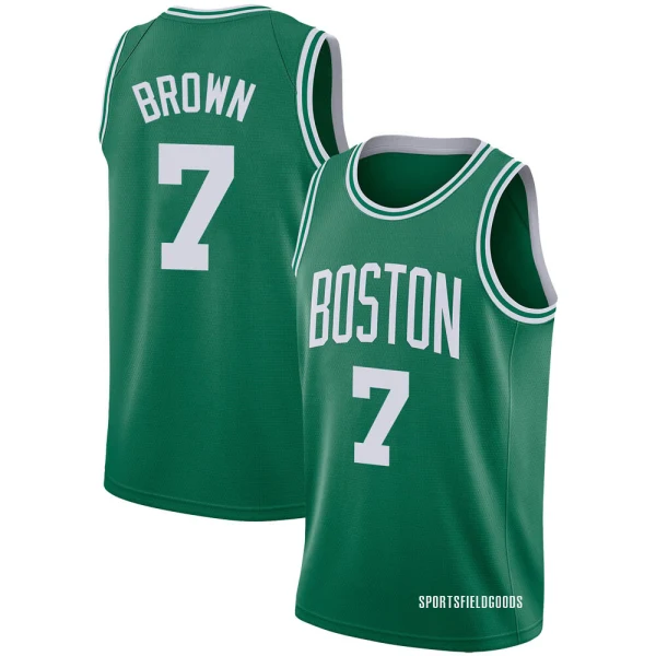 Youth Jaylen Brown Boston Celtics Green Swingman Jersey - Icon Edition