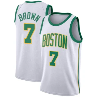 Youth Jaylen Brown Boston Celtics White Swingman 2018/19 Jersey - City Edition