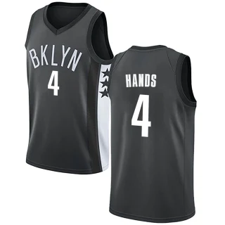 Youth Jaylen Hands Brooklyn Nets Gray Swingman Jersey - Statement Edition
