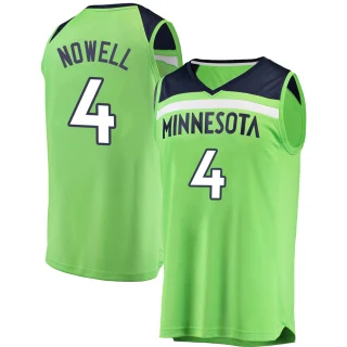 Youth Jaylen Nowell Minnesota Timberwolves Green Fast Break Jersey - Statement Edition