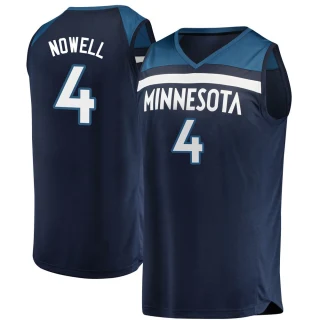 Youth Jaylen Nowell Minnesota Timberwolves Navy Fast Break Jersey - Icon Edition