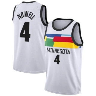 Youth Jaylen Nowell Minnesota Timberwolves White Swingman 2022/23 City Edition Jersey