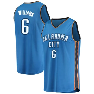 Youth Jaylin Williams Oklahoma City Thunder Blue Fast Break Replica Jersey - Icon Edition