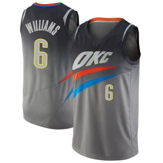 Youth Jaylin Williams Oklahoma City Thunder Gray Swingman Jersey - City Edition
