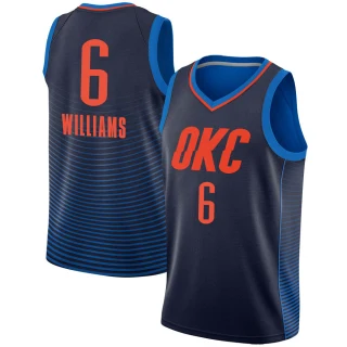 Youth Jaylin Williams Oklahoma City Thunder Navy Swingman Jersey - Statement Edition