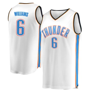 Youth Jaylin Williams Oklahoma City Thunder White Fast Break Replica Jersey - Association Edition