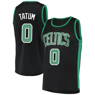 Youth Jayson Tatum Boston Celtics Black Fast Break Jersey - Statement Edition