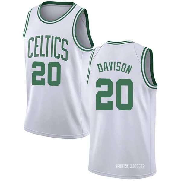 Youth JD Davison Boston Celtics White Swingman Jersey - Association Edition
