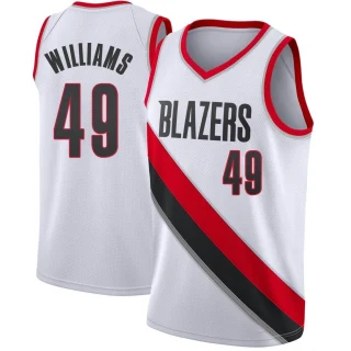 Youth Jeenathan Williams Portland Trail Blazers White Swingman Jersey - Association Edition