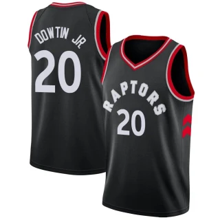 Youth Jeff Dowtin Jr. Toronto Raptors Black Swingman Jersey - Statement Edition