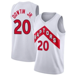 Youth Jeff Dowtin Jr. Toronto Raptors White Swingman 2020/21 Jersey - Association Edition
