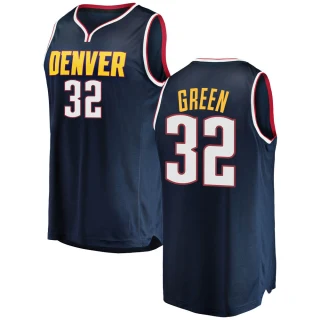 Youth Jeff Green Denver Nuggets Green Fast Break Navy 2018/19 Jersey - Icon Edition