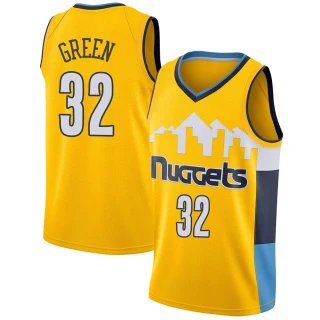 Youth Jeff Green Denver Nuggets Yellow Swingman Jersey - Statement Edition