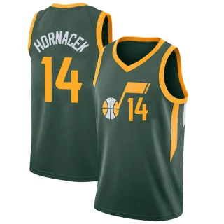 Youth Jeff Hornacek Utah Jazz Green Swingman 2018/19 Jersey - City Edition