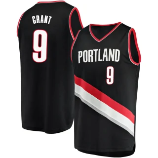 Youth Jerami Grant Portland Trail Blazers Black Fast Break Jersey - Icon Edition