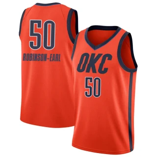 Youth Jeremiah Robinson-Earl Oklahoma City Thunder Orange Swingman 2018/19 Jersey - Earned Edition
