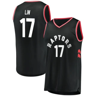 Youth Jeremy Lin Toronto Raptors Black Fast Break Jersey - Statement Edition