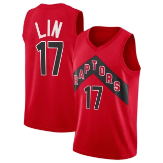 Youth Jeremy Lin Toronto Raptors Red Swingman 2020/21 Jersey - Icon Edition