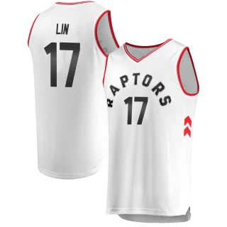 Youth Jeremy Lin Toronto Raptors White Fast Break Jersey - Association Edition