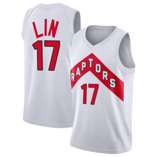 Youth Jeremy Lin Toronto Raptors White Swingman 2020/21 Jersey - Association Edition