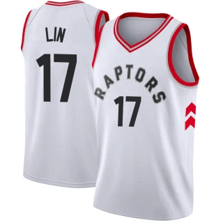 Youth Jeremy Lin Toronto Raptors White Swingman Jersey - Association Edition