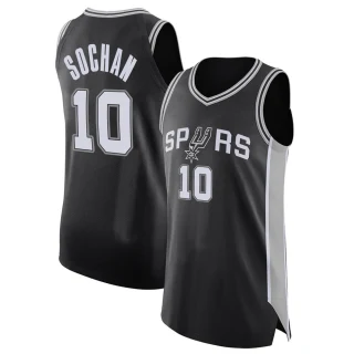 Youth Jeremy Sochan San Antonio Spurs Black Authentic Jersey - Icon Edition
