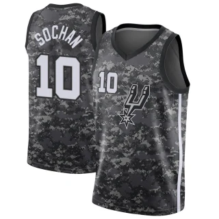 Youth Jeremy Sochan San Antonio Spurs Black Swingman Jersey - City Edition