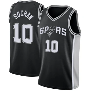 Youth Jeremy Sochan San Antonio Spurs Black Swingman Jersey - Icon Edition