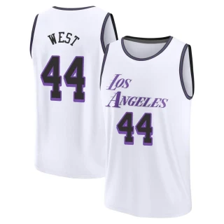 Youth Jerry West Los Angeles Lakers White Fast Break 2022/23 City Edition Jersey