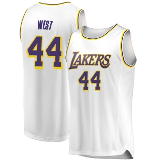 Youth Jerry West Los Angeles Lakers White Swingman 2018/19 Jersey - Association Edition