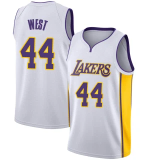 Youth Jerry West Los Angeles Lakers White Swingman Jersey - Association Edition
