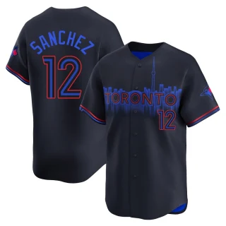 Youth Jesus Sanchez Toronto Blue Jays Black Limited 2024 City Connect Jersey