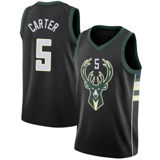 Youth Jevon Carter Milwaukee Bucks Black Swingman Jersey - Statement Edition