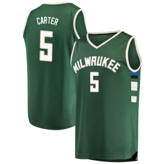 Youth Jevon Carter Milwaukee Bucks Green Fast Break Jersey - Icon Edition