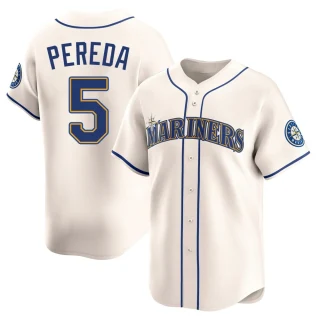 Youth Jhonny Pereda Seattle Mariners Cream Limited Alternate Jersey