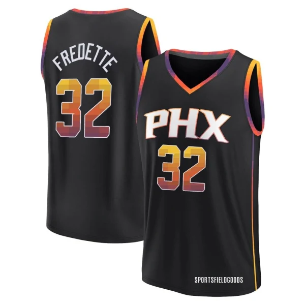 Youth Jimmer Fredette Phoenix Suns Black Fast Break 2022/23 Jersey - Statement Edition