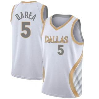Youth J.J. Barea Dallas Mavericks White Swingman 2020/21 Jersey - City Edition