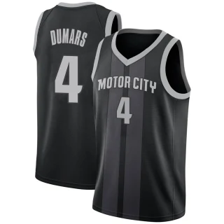 Youth Joe Dumars Detroit Pistons Black Swingman 2018/19 Jersey - City Edition