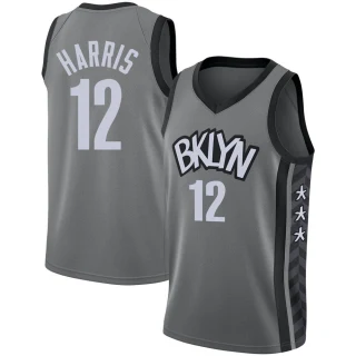 Youth Joe Harris Brooklyn Nets Gray Swingman Jordan Brand 2020/21 Jersey - Statement Edition