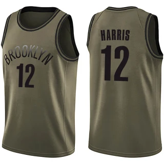 Youth Joe Harris Brooklyn Nets Green Swingman Salute to Service Jersey