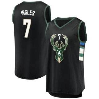 Youth Joe Ingles Milwaukee Bucks Black Fast Break Jersey - Statement Edition