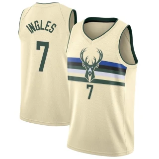 Youth Joe Ingles Milwaukee Bucks Cream Swingman Jersey - City Edition